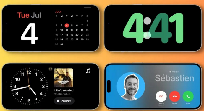 汝阳苹果手机维修分享iOS17横屏充电待机显示有什么好处 