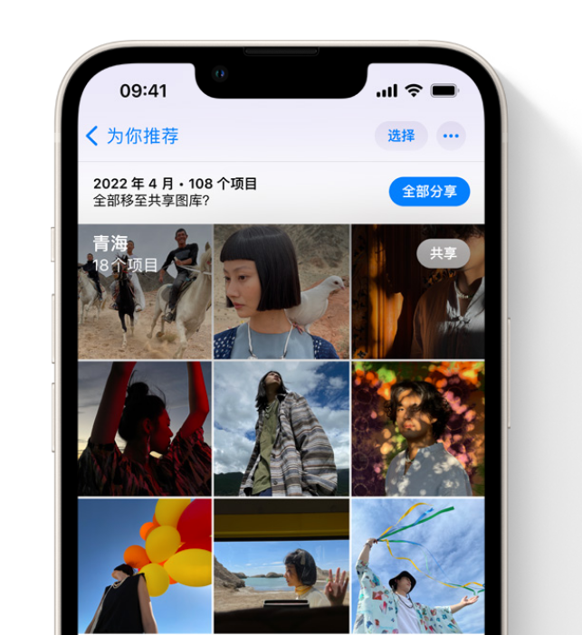 汝阳苹果维修网点分享在 iPhone 上使用共享图库 