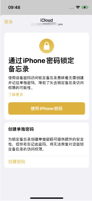 汝阳苹果14维修店分享iPhone 14备忘录加密方法教程 