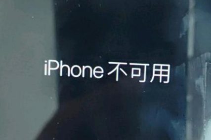 汝阳苹果服务网点分享锁屏界面显示“iPhone 不可用”如何解决 