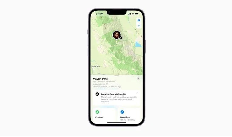汝阳苹果14维修分享iPhone14系列中 FindMy功能通过卫星分享位置方法教程 