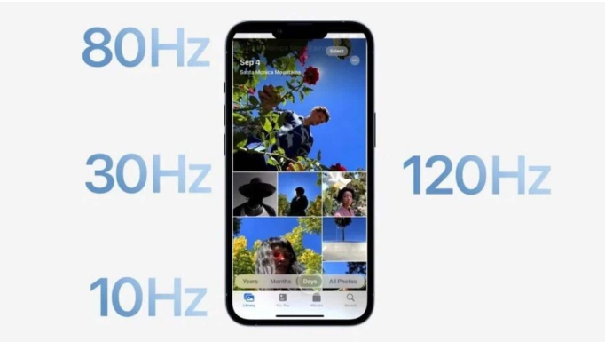 汝阳苹果14维修分享iPhone 14有高刷吗 