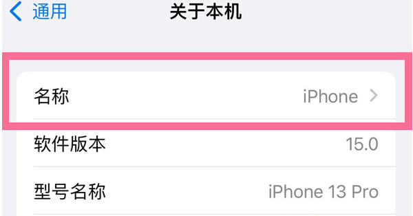 汝阳苹果13维修分享iPhone 13热点名字设置教程 